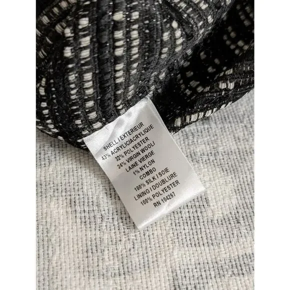 Milly Open Front Wool Blend Tweed Jacket - Picture 10 of 14